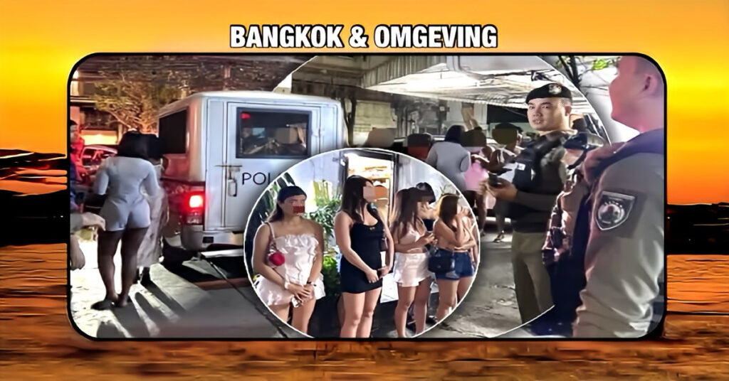 Politie in Thailand houdt grootschalige schoonmaakactie in het Nana-district van Bangkok, waarbij 25 straatprostituees worden gearresteerd