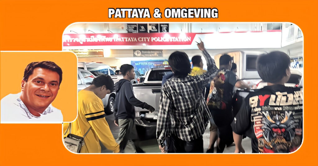 Agenten stuiven na schietpartij het politiebureau van Pattaya uit om erger te voorkomen