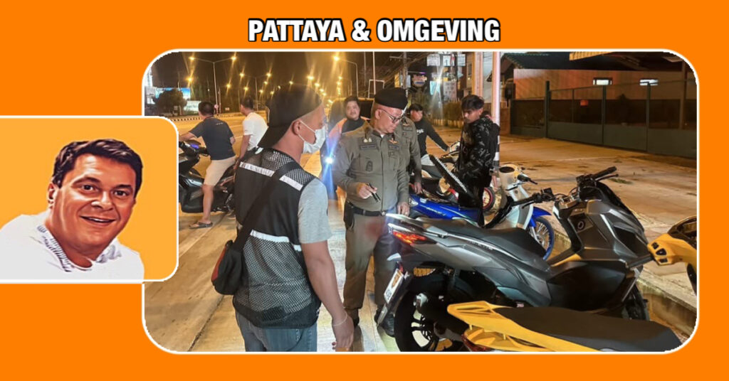 Politie van Na-Jomtien neemt actie tegen straatracers die overlast veroorzaken voor de bevolking