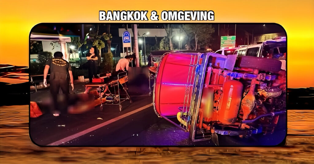 Tuk-Tuk race eindigt in de hoofdstad van Thailand met drie gewonden