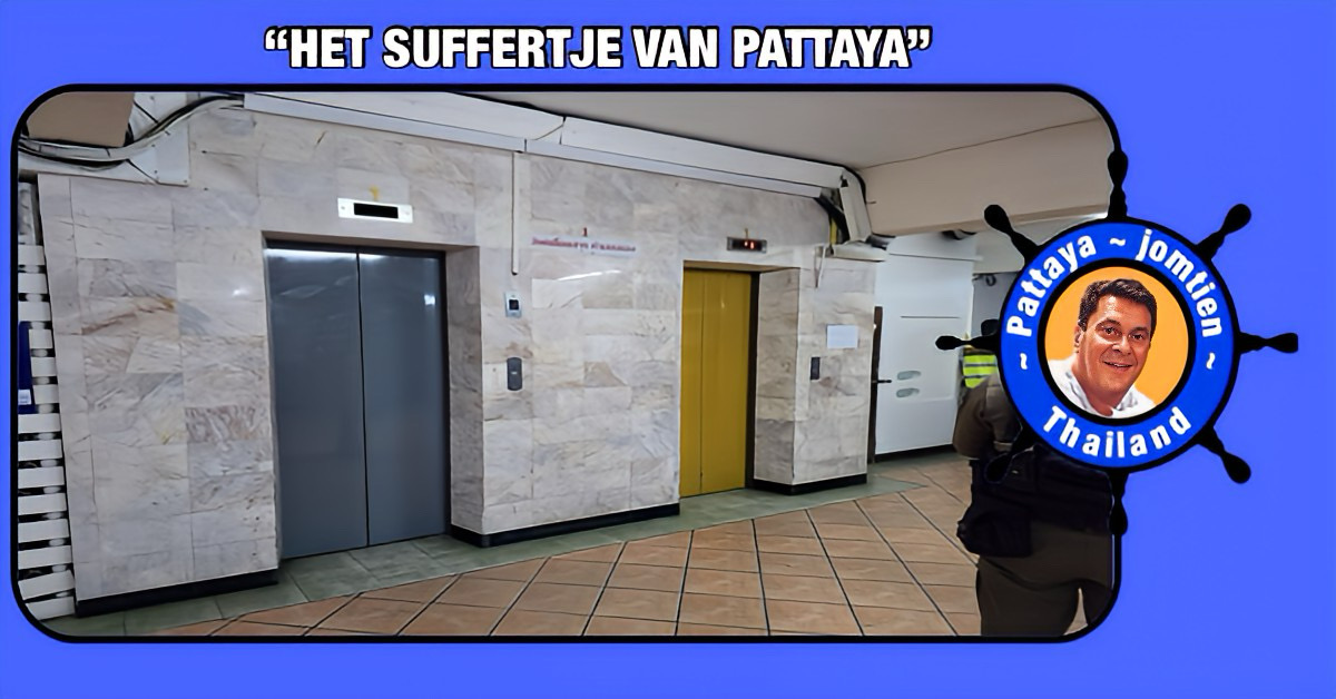 DE LIFT | Bewoners in Pattaya schrokken zich het apenzuur nadat hun lift een half uur tussen twee etages bleef hangen.