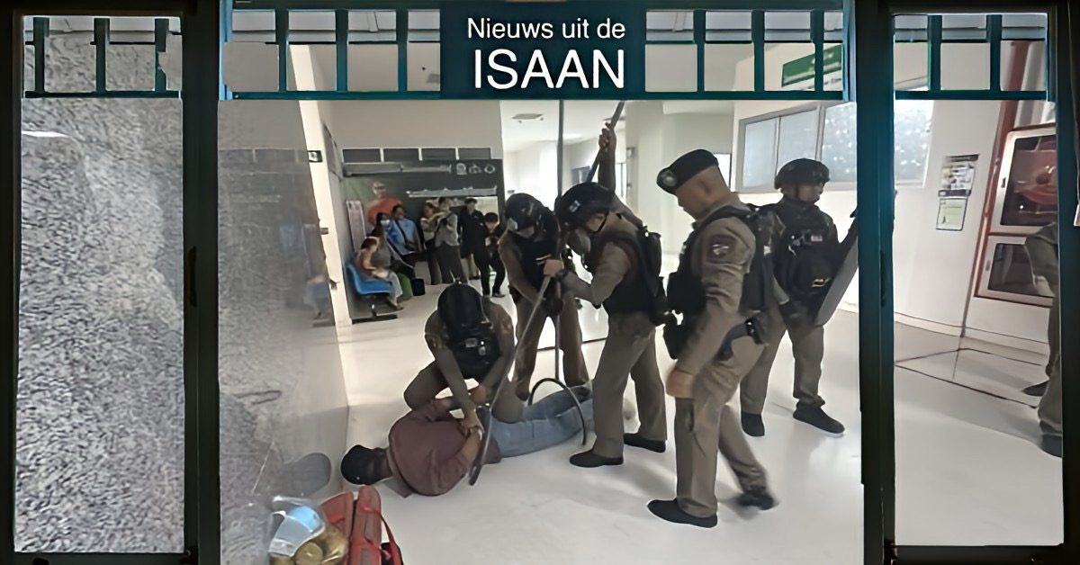 De politie in Kalasin, Noordoost-Thailand, weet als geen ander dat ‘oefening kunst baart’ zeker in de aanloop naar Songkran opgaat!