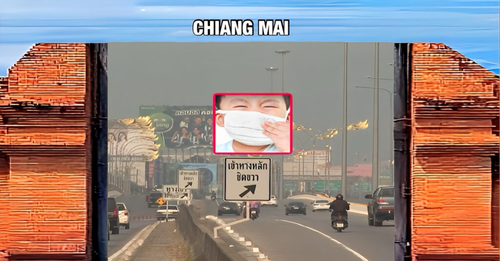 Met de verergerende smog in Noord-Thailand krijgen steeds meer kinderen te maken met bloedneuzen