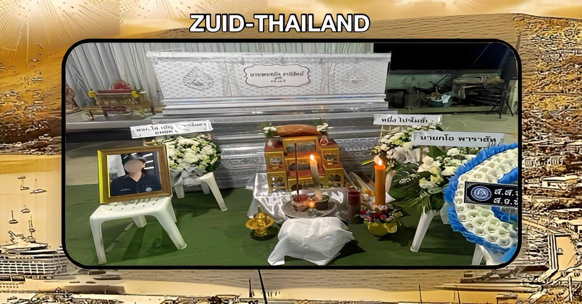 Droevige begrafenis in Zuid-Thailand ontaard in een feest wanneer Thaise ouders ontdekken dat hun vermeende ‘overleden’ zoon nog leeft