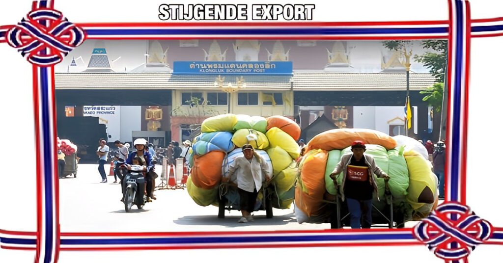 Thailand ziet een gestage groei in de grenshandel en profiteert van de exportstijging naar China