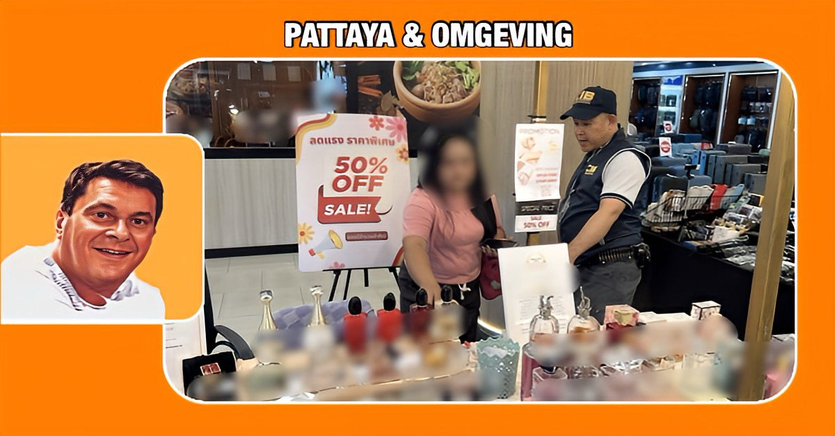 Twee vrouwen in een winkelcentrum in Pattaya gearresteerd voor de verkoop van nagemaakte parfum