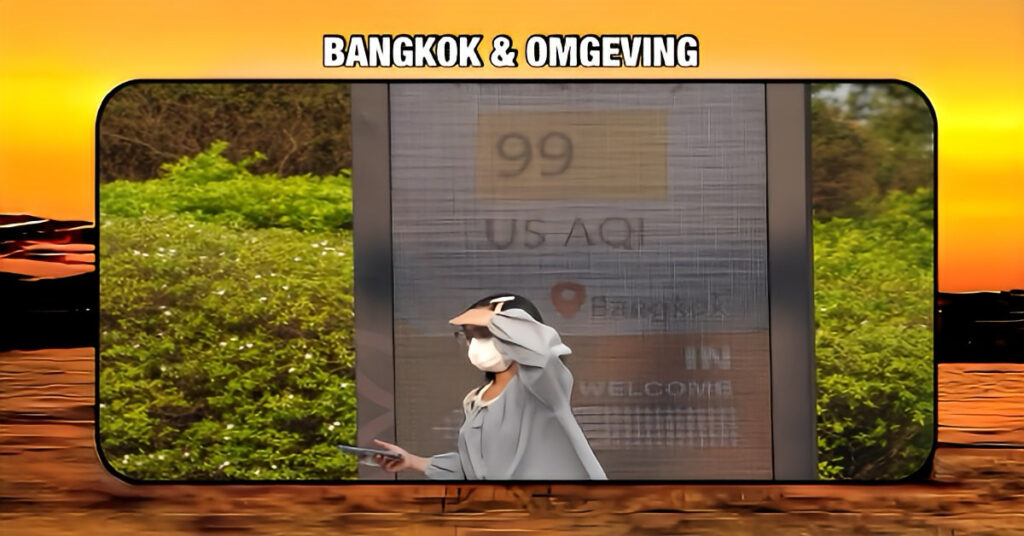 De eeuwigdurende strijd tegen de smog in Thailand, 5 districten in Bangkok  melden verhoogde niveaus van fijnstof