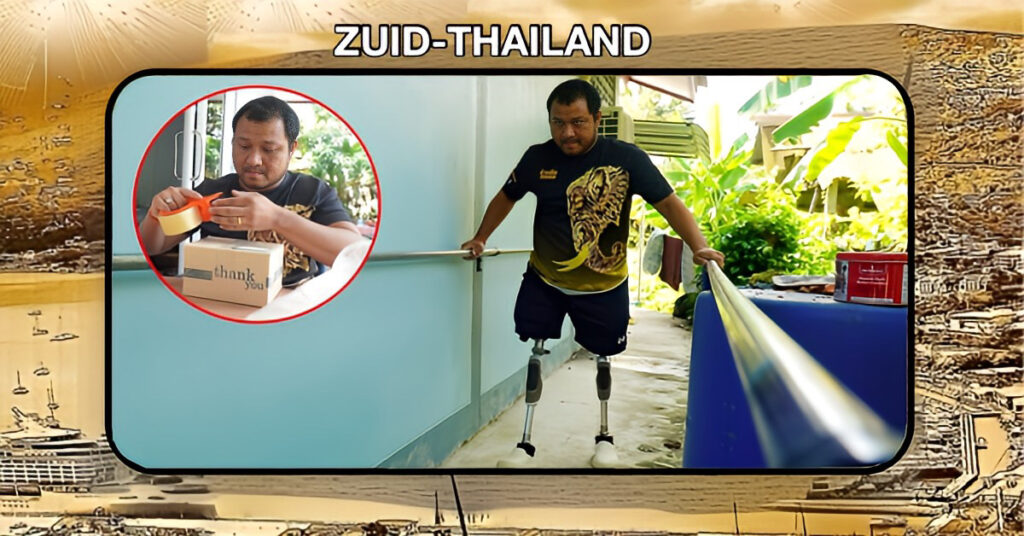 Voormalig sergeant van het Thaise leger, verliest bij EOD werkzaamheden beide benen en moest rondkomen van 3000 baht (€ 81.00) per maand