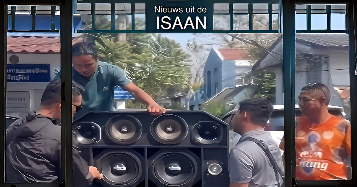 Thaise man zorgt voor oorverdovende overlast in Noordoost-Thailand en belandt in de cel