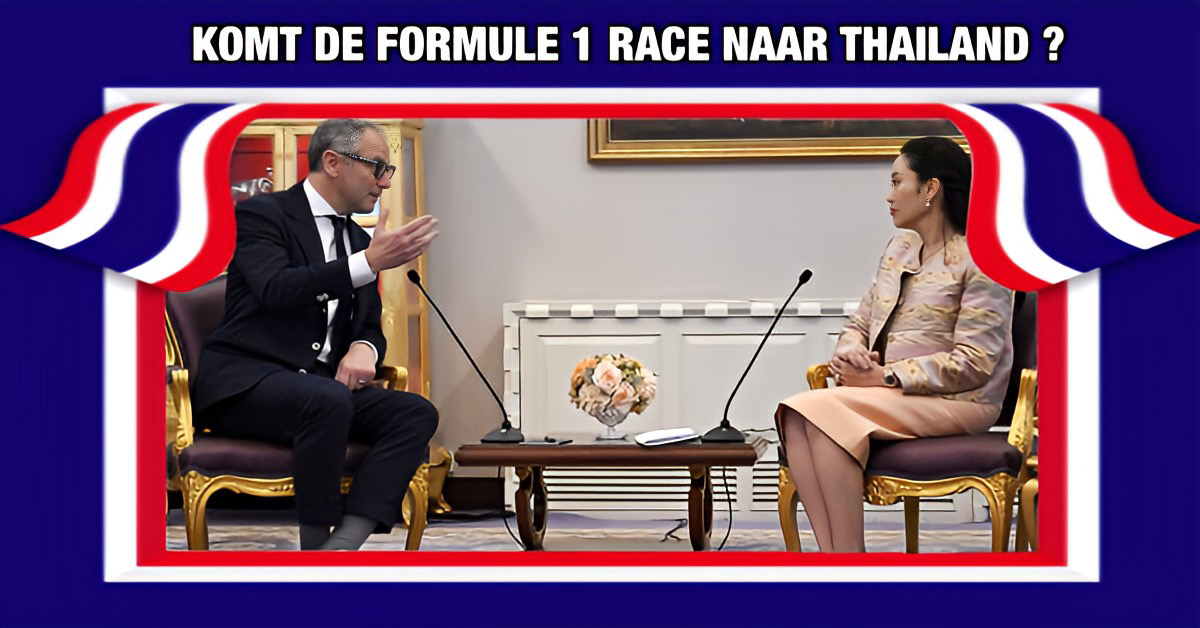 Racet u mee naar de toekomst, de hoofdstad van Thailand staat in de startblokken voor de Formule 1 race