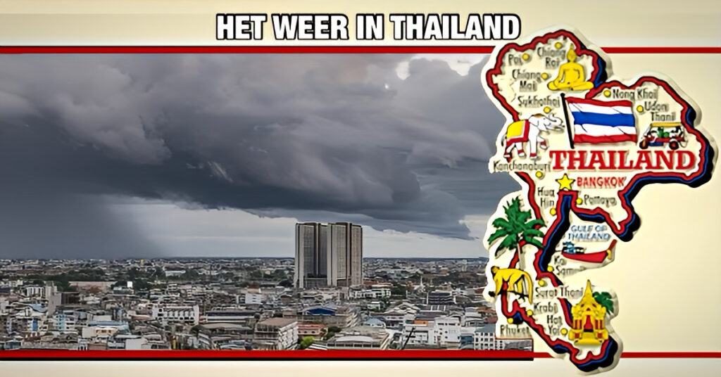 Zomerstormen in aantocht: 39 Thaise provincies moeten rekening houden met zwaar weer