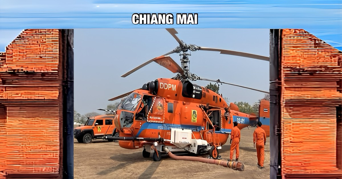 Provincie Chiang Mai in Noord-Thailand, heeft twee districten uitgeroepen tot rampgebied als gevolg van ernstige bosbranden