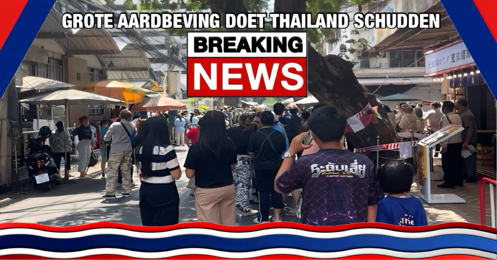 🎥 BREAKING NEWS |Thailand opgeschrikt door een krachtige aardbeving met een kracht van 7.7 op de schaal van Richter