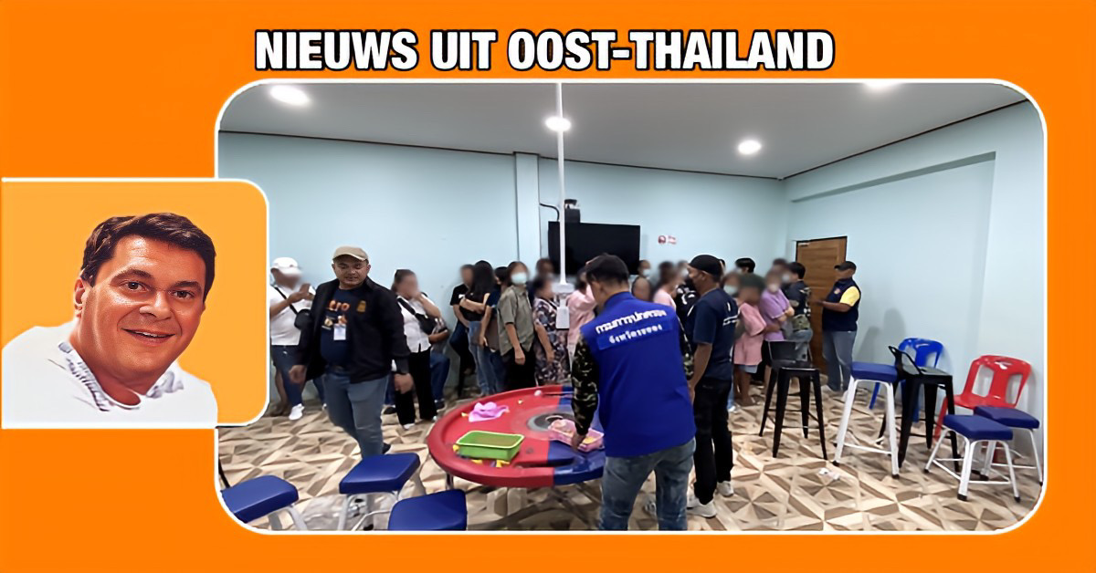 Illegale gokhal in Oost-Thailand opgerold, Politicus weet te ontsnappen
