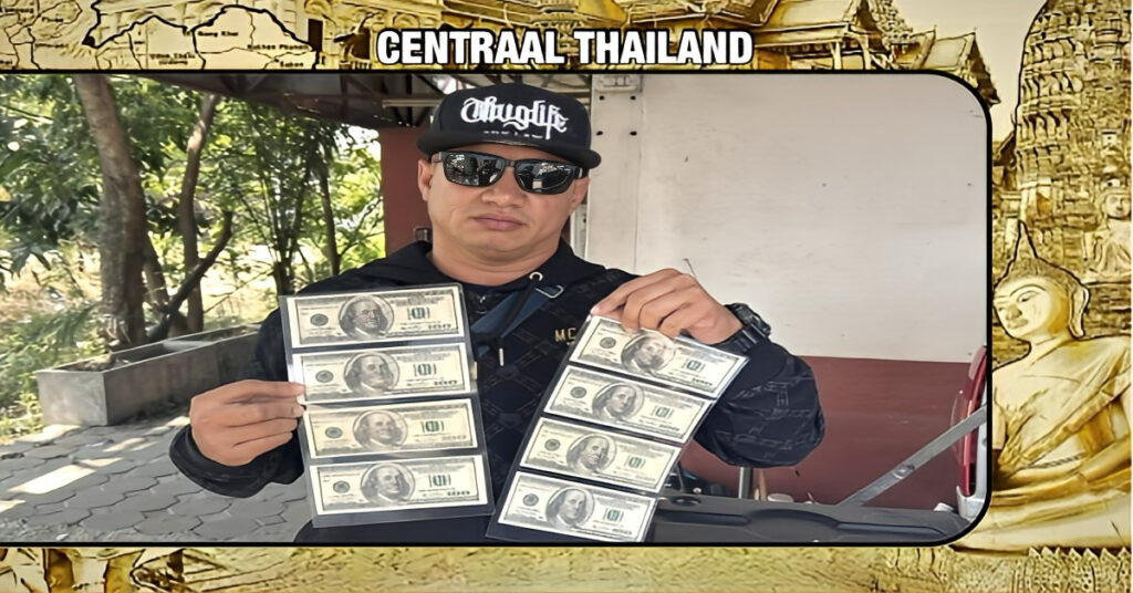 Motortaxichauffeur in Centraal-Thailand verliest bijna 30.000 baht door nep-dollaroplichting
