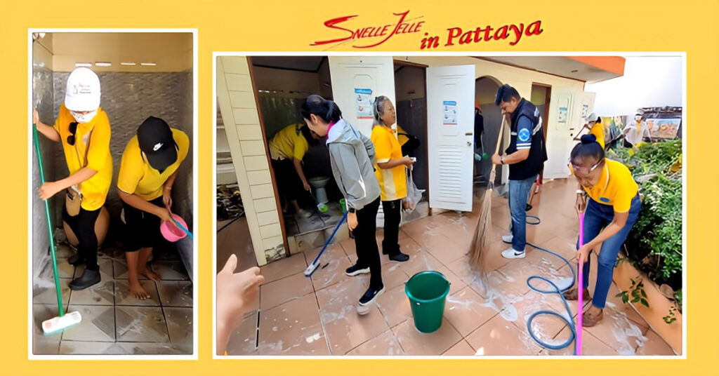 Geweldig❗️…geen smerige toiletten meer! hulde aan de vrijwilligers die de openbare ruimten in Pattaya schoonmaken