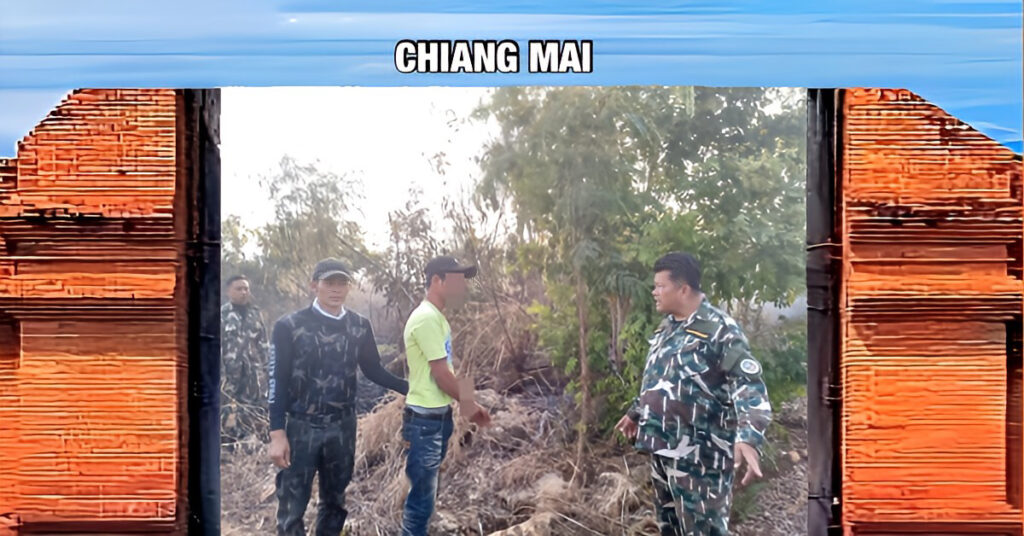 Man in Noord-Thailand aangehouden voor het opzettelijk brandstichten in het Sri Lanna Nationaal park 