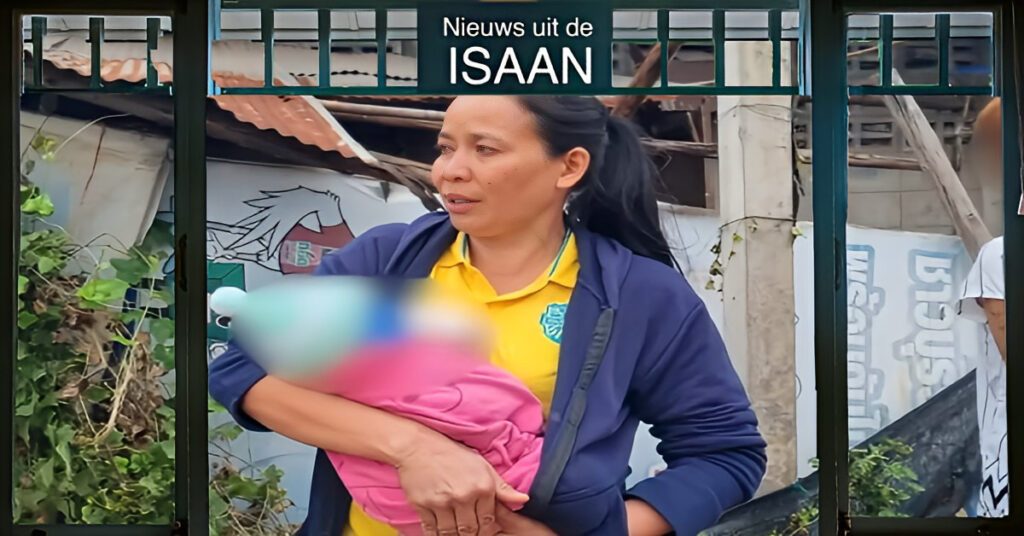 Een moeder in Noordoost-Thailand wordt in de gaten gehouden nadat haar baby symptomen vertoonde die gerelateerd zijn aan drugsgebruik.