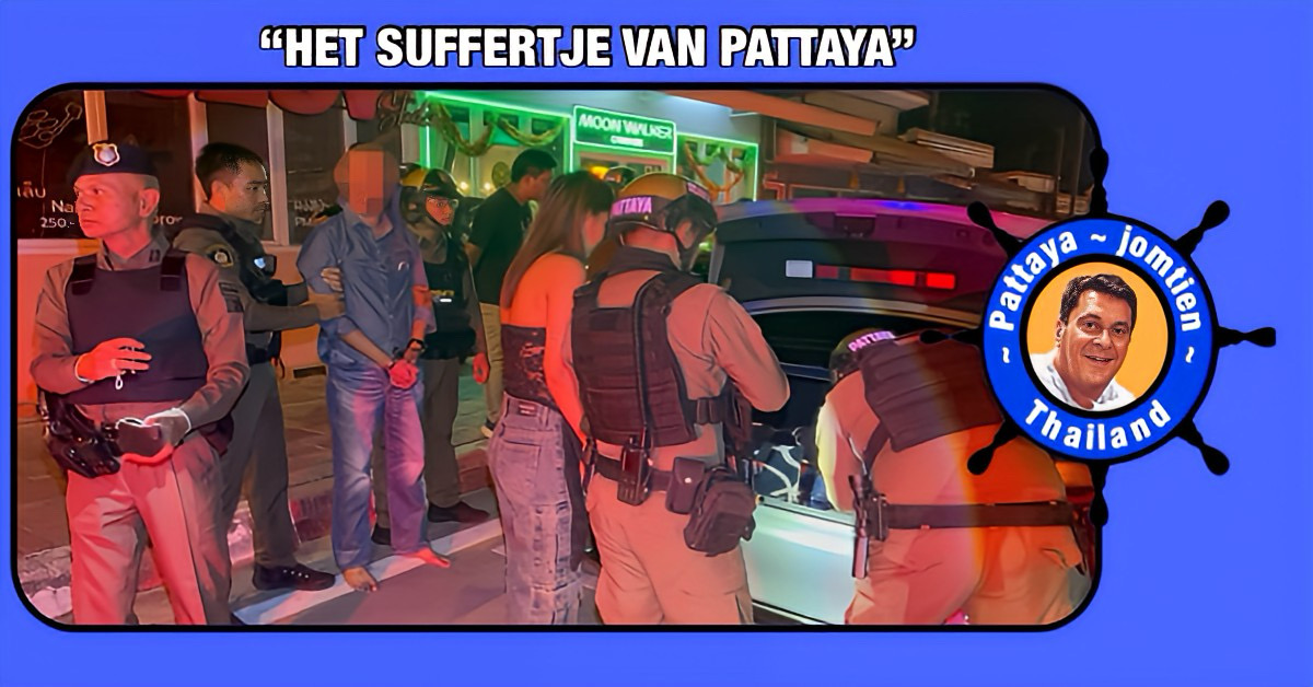 Politie Pattaya arresteerde een gewapende Thaise man na bedreigingen op de Third Road