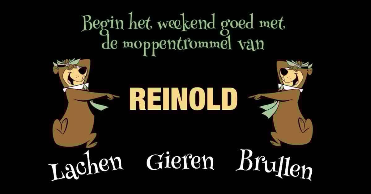 Begin uw weekend goed met de “Moppentrommel” van Reinold❗️