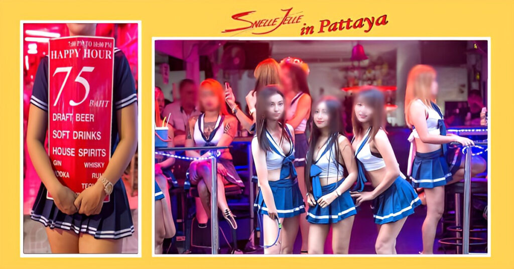 De ondeugende, vaak “oude” mannetjes in Pattaya betreuren dat “de boerinnekes niet meer met hun rokjes zwaaien; het is kant noch broderie.”