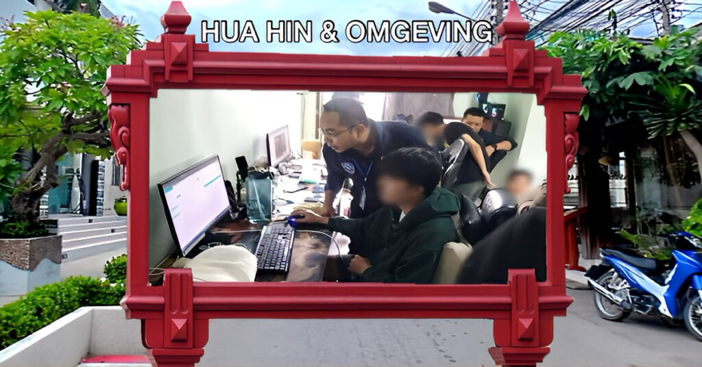 Groot online gok-netwerk in Hua Hin opgerold, Nationale politie Thailand slaat hard toe!