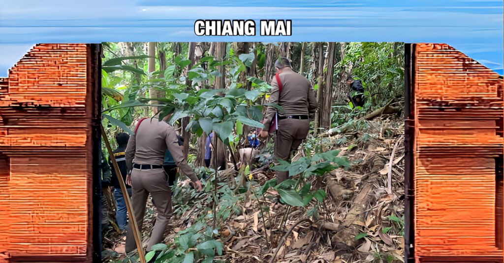 Politie in Noord-Thailand doet onderzoek naar een op de Doi Inthanon aangetroffen stoffelijk overschot van een mans persoon 