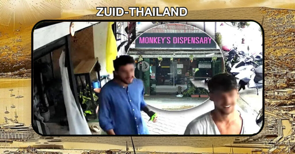 Twee buitenlandse cannabisdieven hebben in Zuid-Thailand een gewaagde ontsnapping gemaakt, maar hun vreugde zal waarschijnlijk van korte duur zijn.