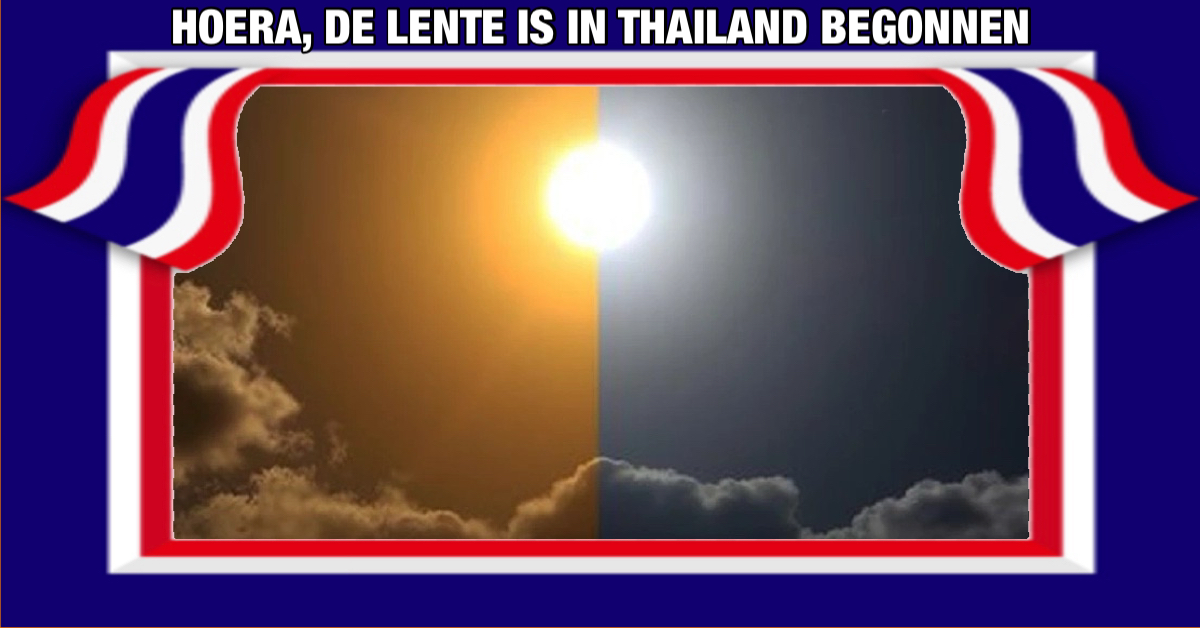 🌼 De lente heeft vandaag in Thailand zijn intrede gedaan, Equinox markeert het begin van de lente 🌼