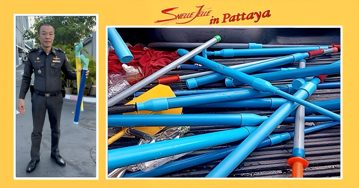 Waarschuwing: Verbod op PVC-pijp waterspuiten tijdens het Songkran Festival in Pattaya blijft gehandhaafd