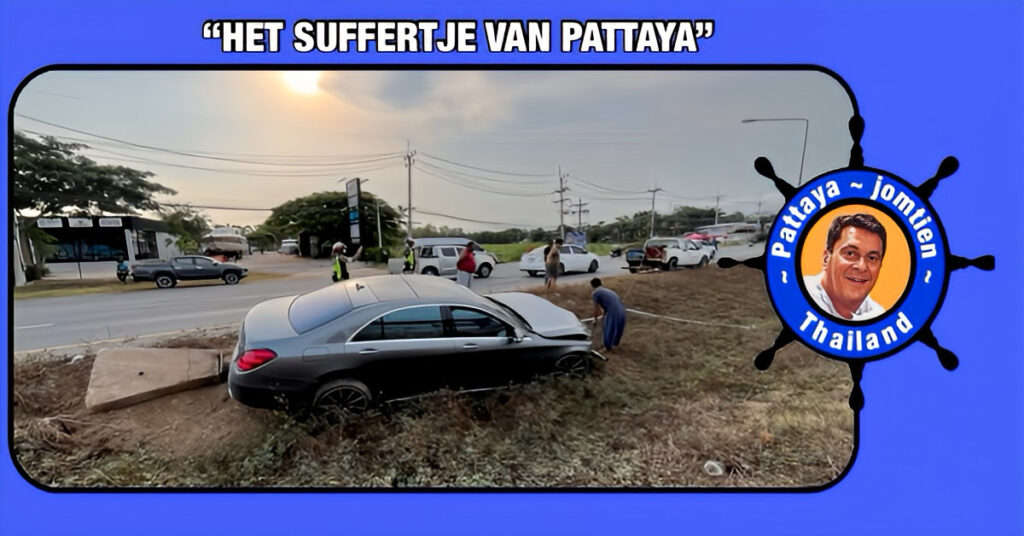 Twee Chinese mannen peren hem als een hazewindhond, na met hun bolide een ongeval op de Sukhumvit te hebben veroorzaakt