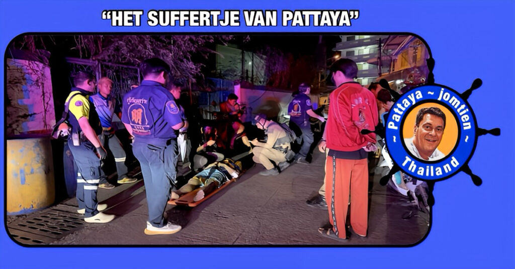 Man valt van balkon in Pattaya en beweert dat hij op de vlucht was voor aanvallers