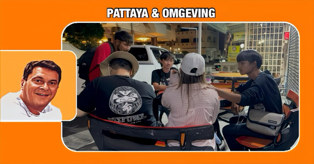 Dakloze man in Pattaya slaat uit het niets een Taiwanese toerist in het gezicht