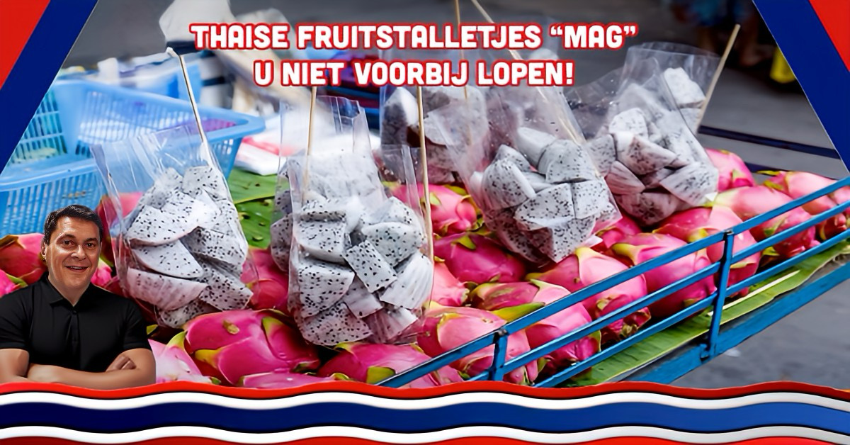 De meest heerlijke vruchten van Thailand maken deel uit van de schijf van vijf