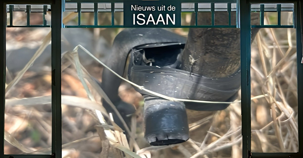 Thaise man tijdens het plassen in Noordoost-Thailand ernstig verwond door een verdekt opgestelde dierenval