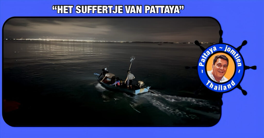 Gestreste timmerman springt in Pattaya vanaf de Naklua-pier en wordt door vrijwilligers uit zee gered