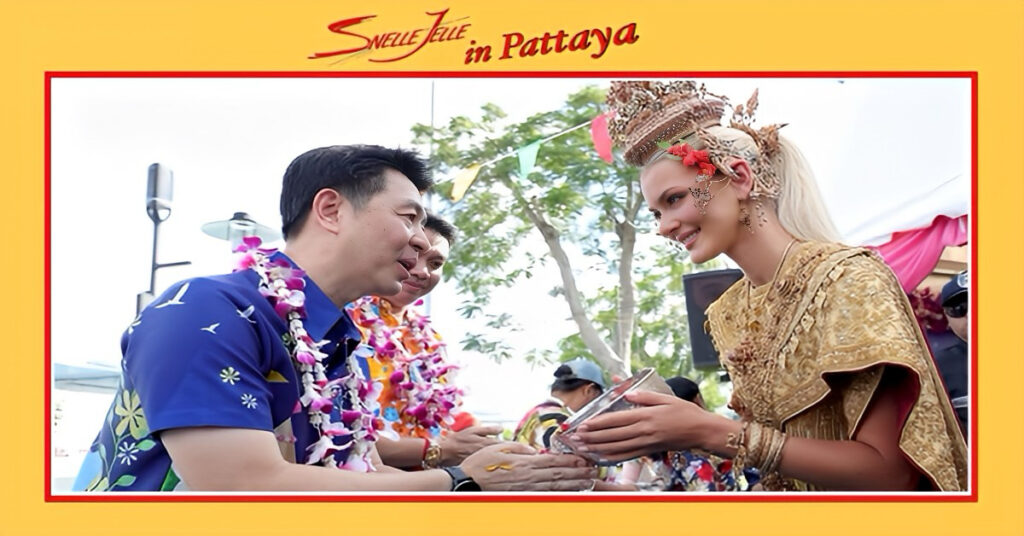 De magie van het Wan Lai festival in Naklua, de burgemeester van Pattaya leidde dit event