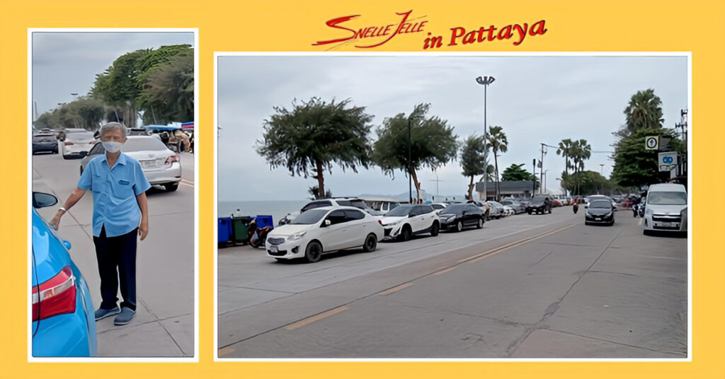 De éénrichting chaos op Jomtien Beach Road van Pattaya vormt een frustratie voor ‘Jan en Alleman’