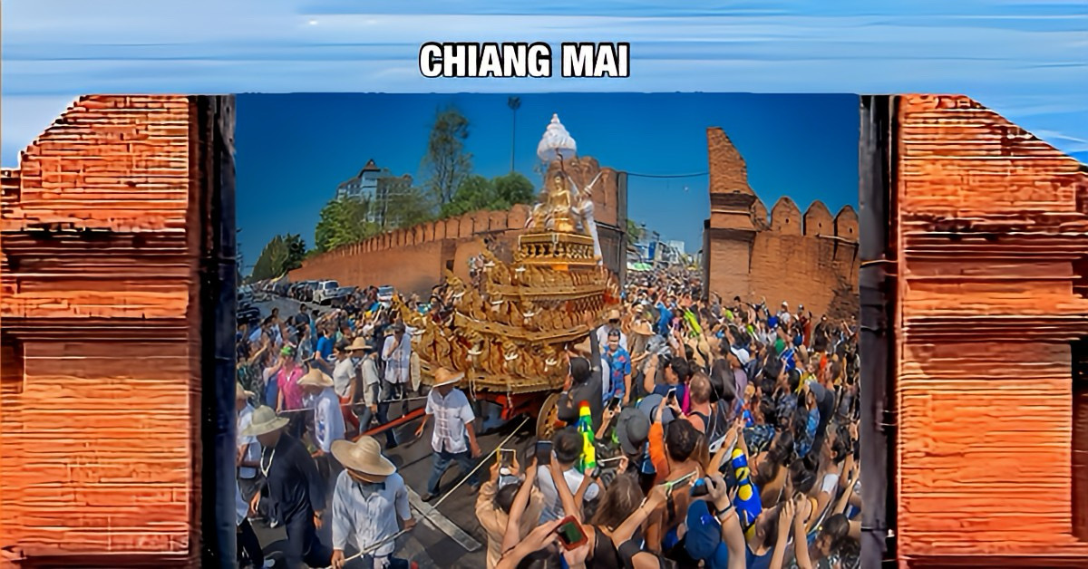 Het in het noorden van Thailand gelegen Chiang Mai kan ondanks de bestaande angst voor aardbevingen terugkijken op een geslaagd Songkran