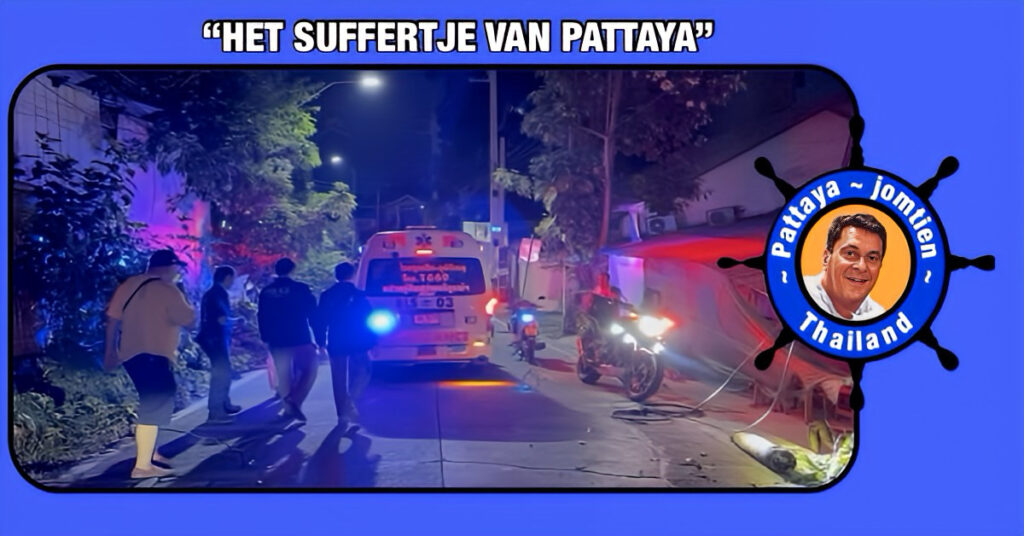 Chinese man raakt in Pattaya ernstig gewond na botsing met lantaarnpaal 