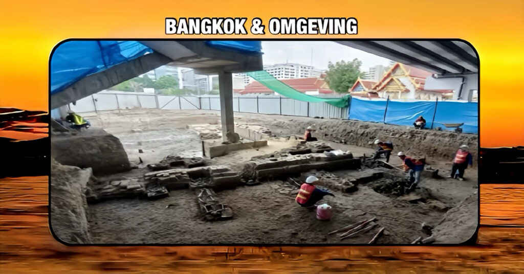 🎥 | Ontdekking van skeletten bij de bouw van het nieuwe Siriraj Station voor de Oranje metrolijn in Bangkok