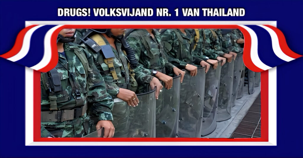 In Thailand blijkt 80% van dienstplichtigen te kampen met drugsverslaving