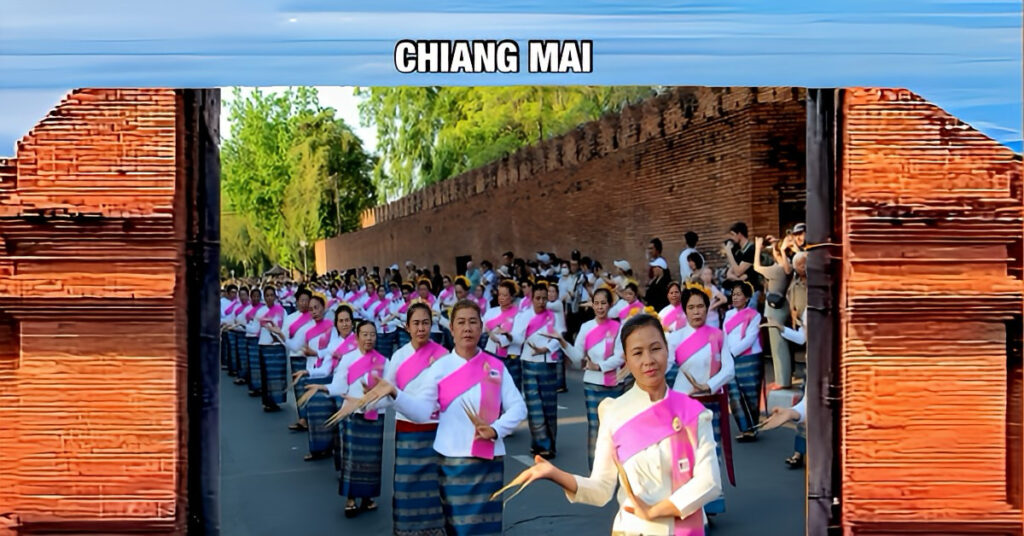 In Noord-Thailand werd het wereldrecord van de nageldans gevestigd waaraan 7.218 Thaise danseressen deelnamen 
