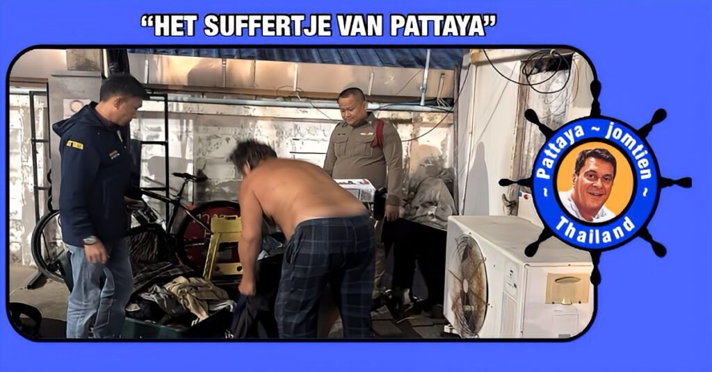 Hongerig uitziende Amerikaanse man breekt een donatiebox in Pattaya open omdat hij acute honger had❗️