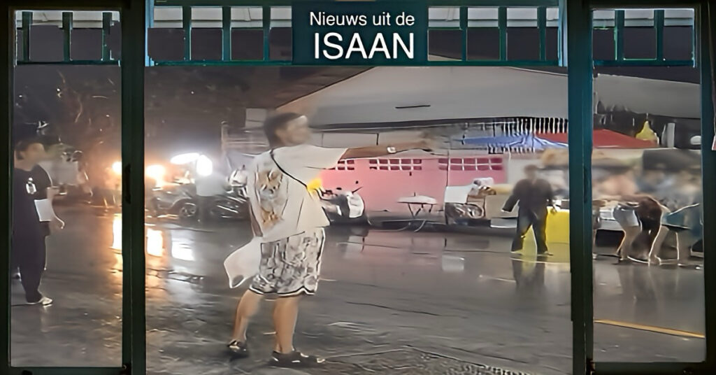 🎥 | Tiener in Noordoost-Thailand gearresteerd voor het zwaaien met een gemodificeerde BB-gun op een festival in Korat 