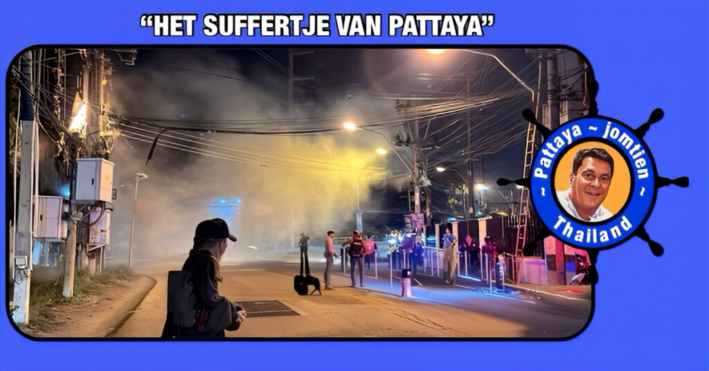 Communicatiemonteur raakt ernstig gewond bij het werk aan een hoogspanningspaal in Pattaya