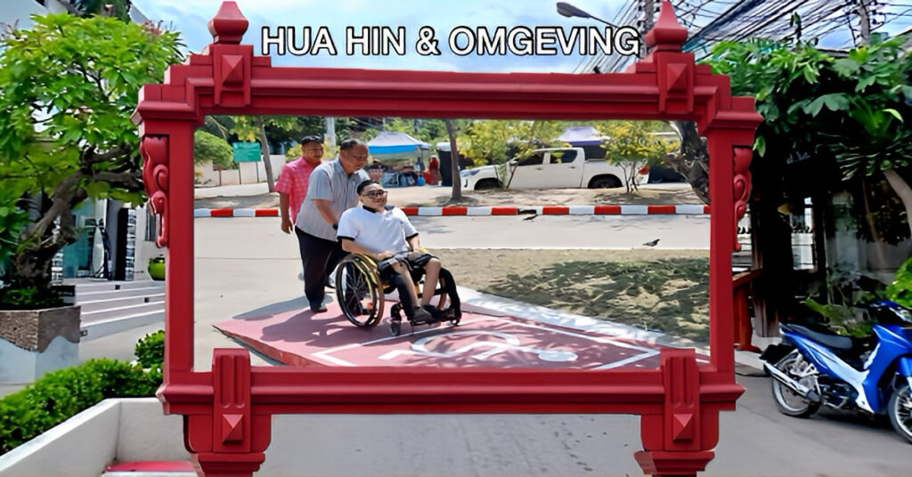 Centraal Thailand, de kustplaats Hua Hin zet zich in voor verbeterde toegankelijkheid voor mensen met een beperking