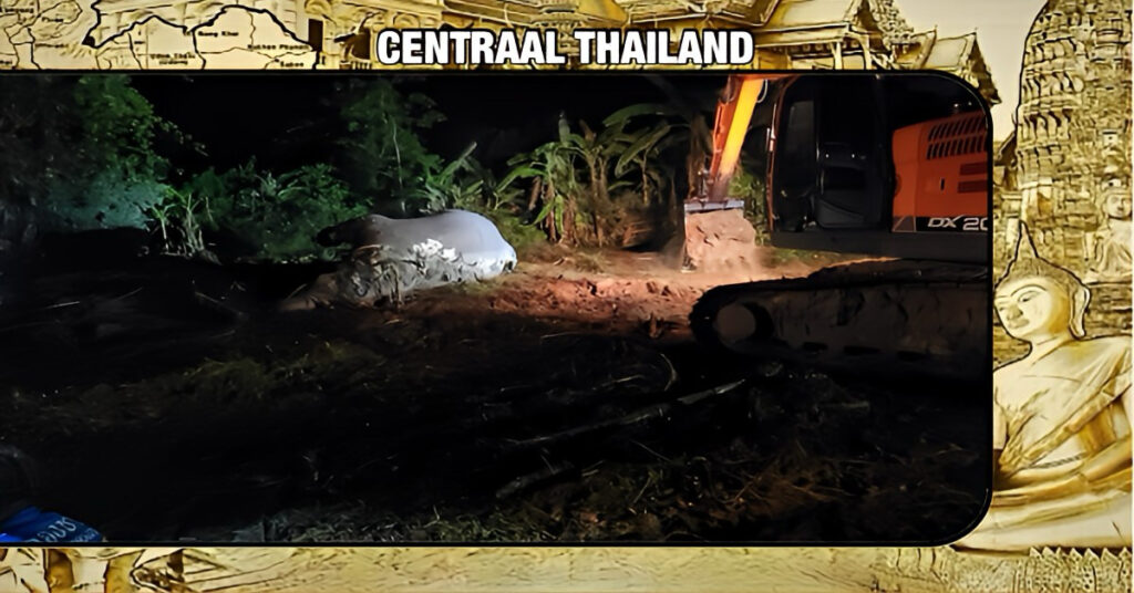 Kadaver van een eerder geredde olifant in boomgaard in Centraal-Thailand aangetroffen