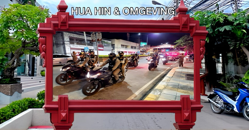 Politie Hua Hin heeft tijdens het Songkran de politiemacht opgeschaald tot meer dan 200 manschappen, om de openbare orde na te streven