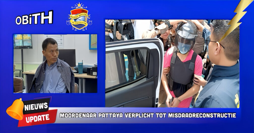 UPDATE | Chinese moordverdachte “Tongyuan” verplicht tot reconstructie van de lugubere moord in Pattaya